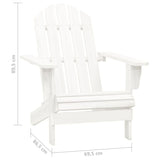 Garden Adirondack Chair With Table Solid Fir Wood