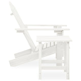 Garden Adirondack Chair With Table Solid Fir Wood
