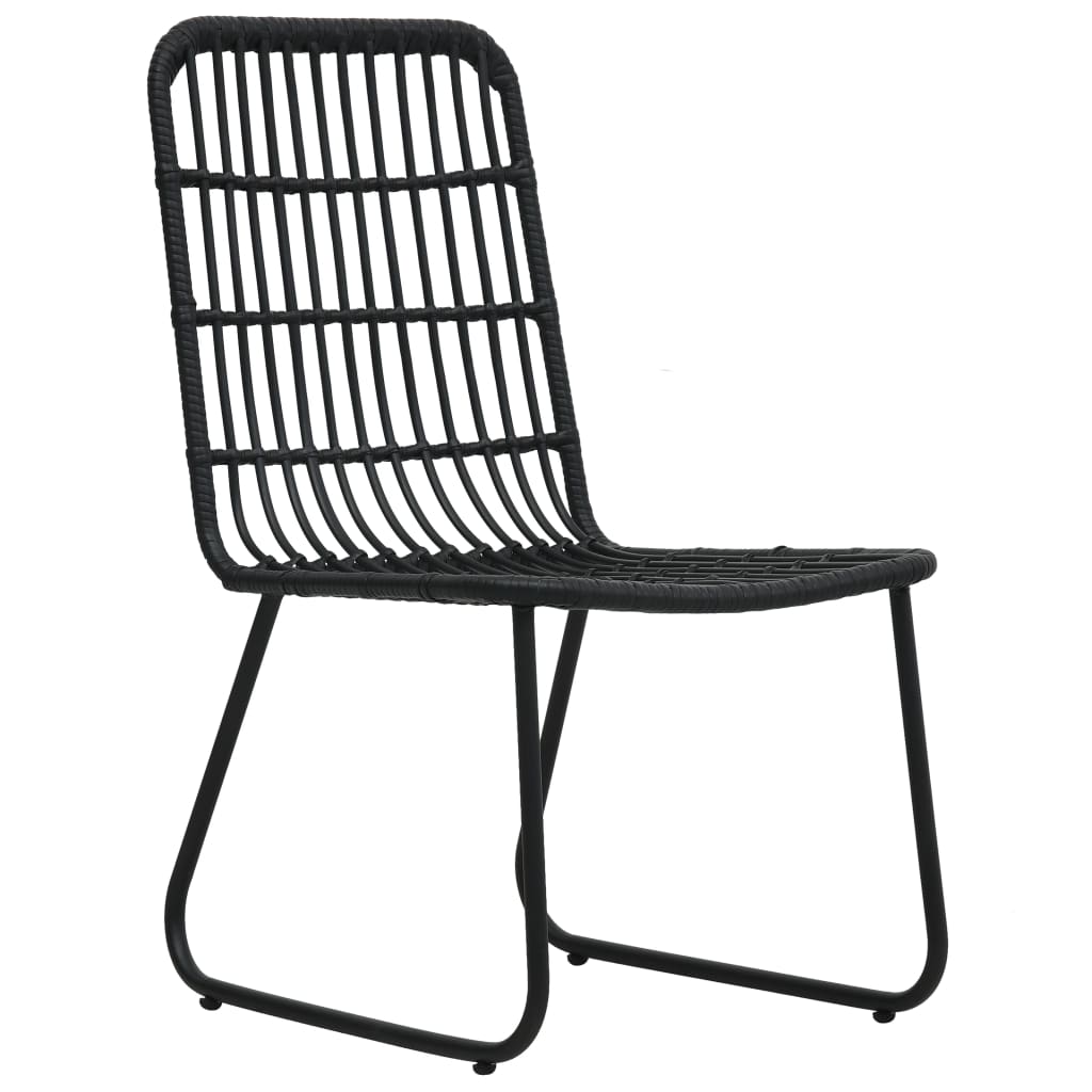 3 Piece Outdoor Dining Set Poly Rattan And Glass