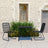 3 Piece Outdoor Dining Set Poly Rattan And Glass
