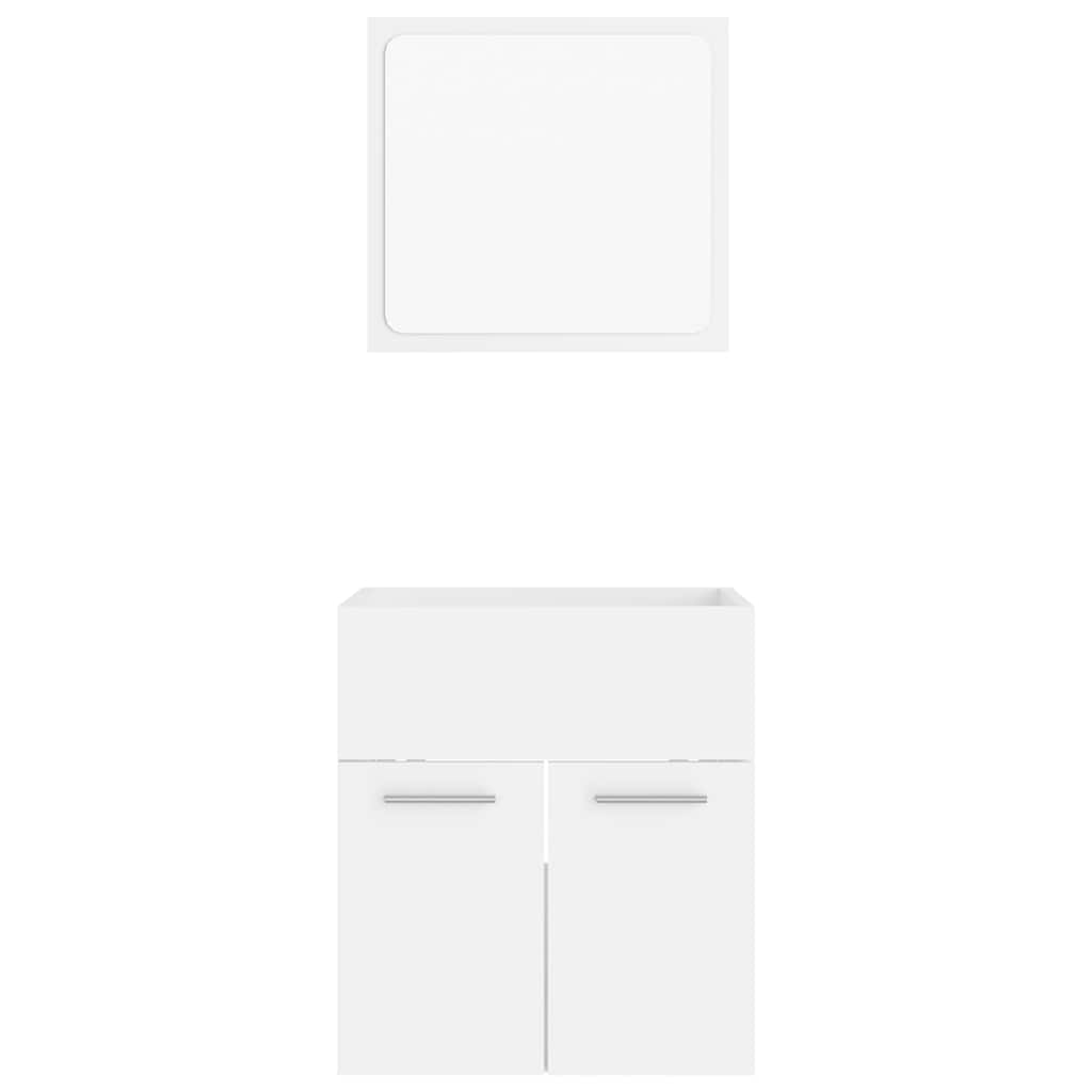 2 Piece Bathroom Furniture Set Engineered Wood