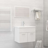 2 Piece Bathroom Furniture Set Engineered Wood