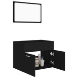 2 Piece Bathroom Furniture Set Engineered Wood