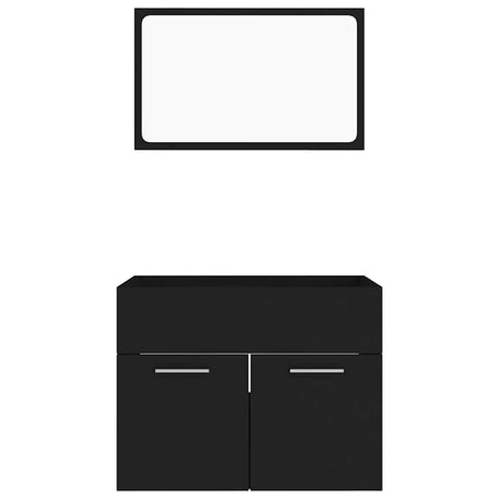 2 Piece Bathroom Furniture Set Engineered Wood
