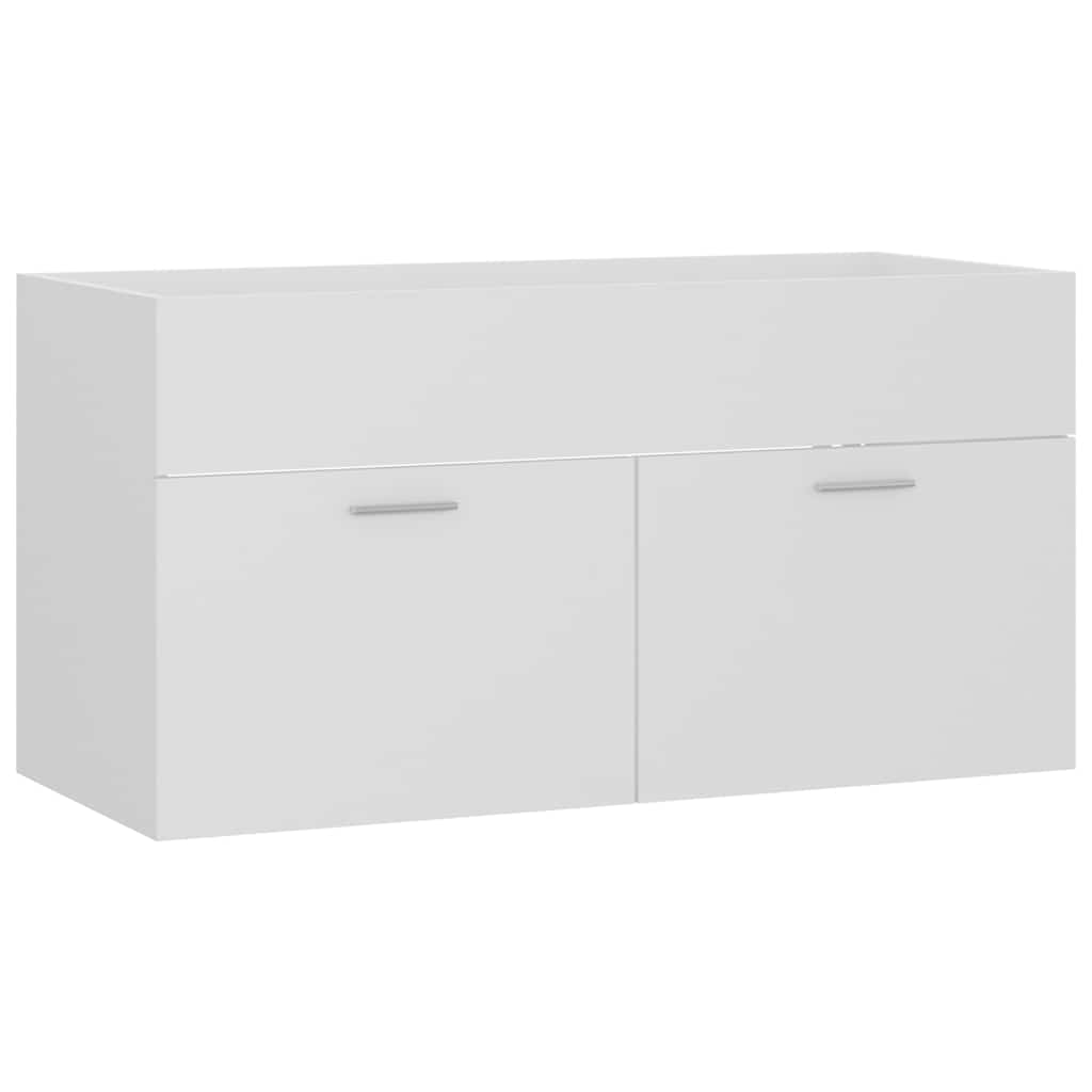 2 Piece Bathroom Furniture Set Engineered Wood