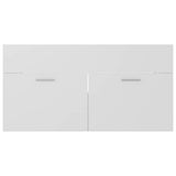 2 Piece Bathroom Furniture Set Engineered Wood
