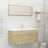 2 Piece Bathroom Furniture Set Engineered Wood