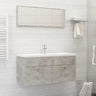 2 Piece Bathroom Furniture Set Engineered Wood