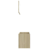 2 Piece Bathroom Furniture Set Engineered Wood