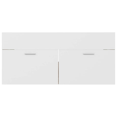 2 Piece Bathroom Furniture Set Engineered Wood