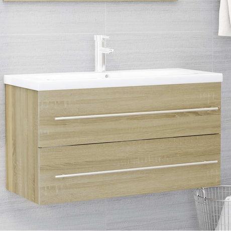 2 Piece Bathroom Furniture Set Engineered Wood