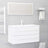 2 Piece Bathroom Furniture Set Engineered Wood