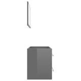 2 Piece Bathroom Furniture Set Engineered Wood