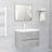 2 Piece Bathroom Furniture Set Engineered Wood