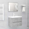 2 Piece Bathroom Furniture Set Engineered Wood