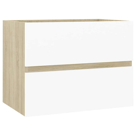 2 Piece Bathroom Furniture Set Engineered Wood