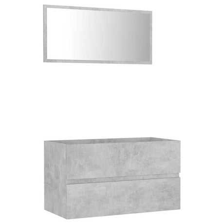 2 Piece Bathroom Furniture Set Engineered Wood