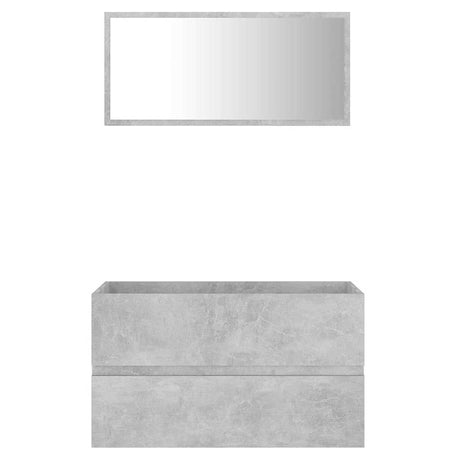 2 Piece Bathroom Furniture Set Engineered Wood