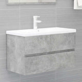 2 Piece Bathroom Furniture Set Engineered Wood