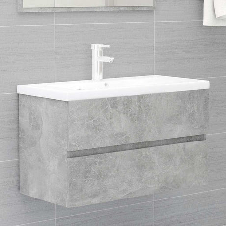 2 Piece Bathroom Furniture Set Engineered Wood