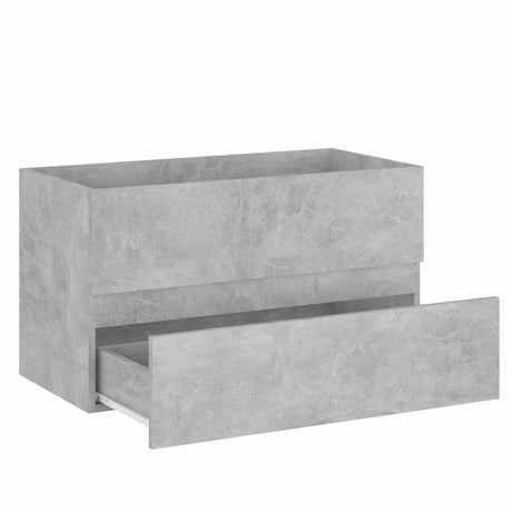 2 Piece Bathroom Furniture Set Engineered Wood