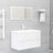 2 Piece Bathroom Furniture Set Engineered Wood