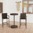 5 Piece Garden Bar Set Poly Rattan