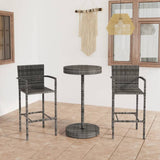 5 Piece Garden Bar Set Poly Rattan
