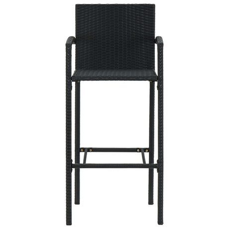 5 Piece Garden Bar Set Poly Rattan