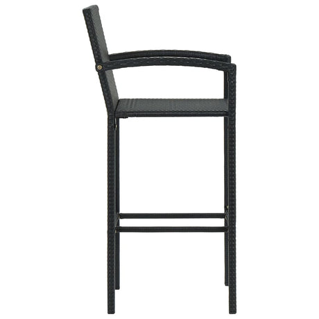 5 Piece Garden Bar Set Poly Rattan