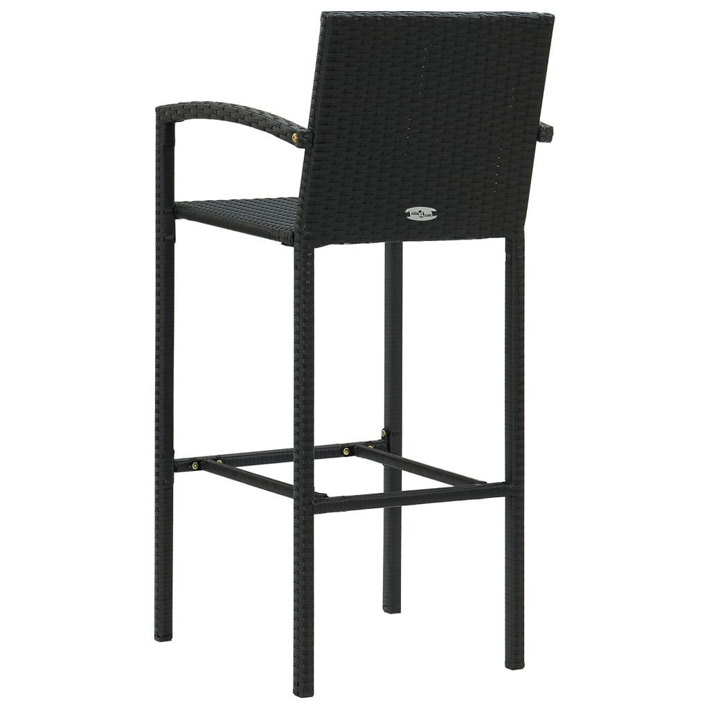 5 Piece Garden Bar Set Poly Rattan