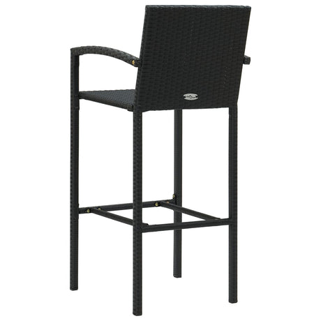 5 Piece Garden Bar Set Poly Rattan