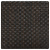 5 Piece Outdoor Bar Set With Armrest Poly Rattan Brown