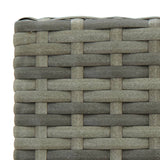 5 Piece Outdoor Bar Set With Armrest Poly Rattan Grey
