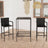 5 Piece Garden Bar Set Poly Rattan