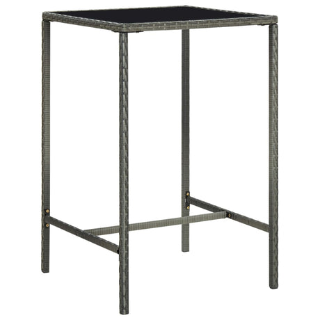 5 Piece Garden Bar Set Poly Rattan