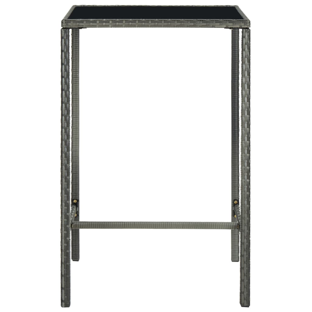 5 Piece Garden Bar Set Poly Rattan