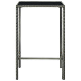 5 Piece Garden Bar Set Poly Rattan
