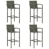 5 Piece Garden Bar Set Poly Rattan