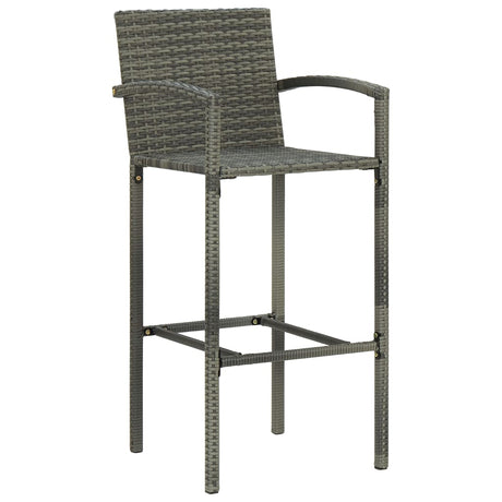 5 Piece Garden Bar Set Poly Rattan