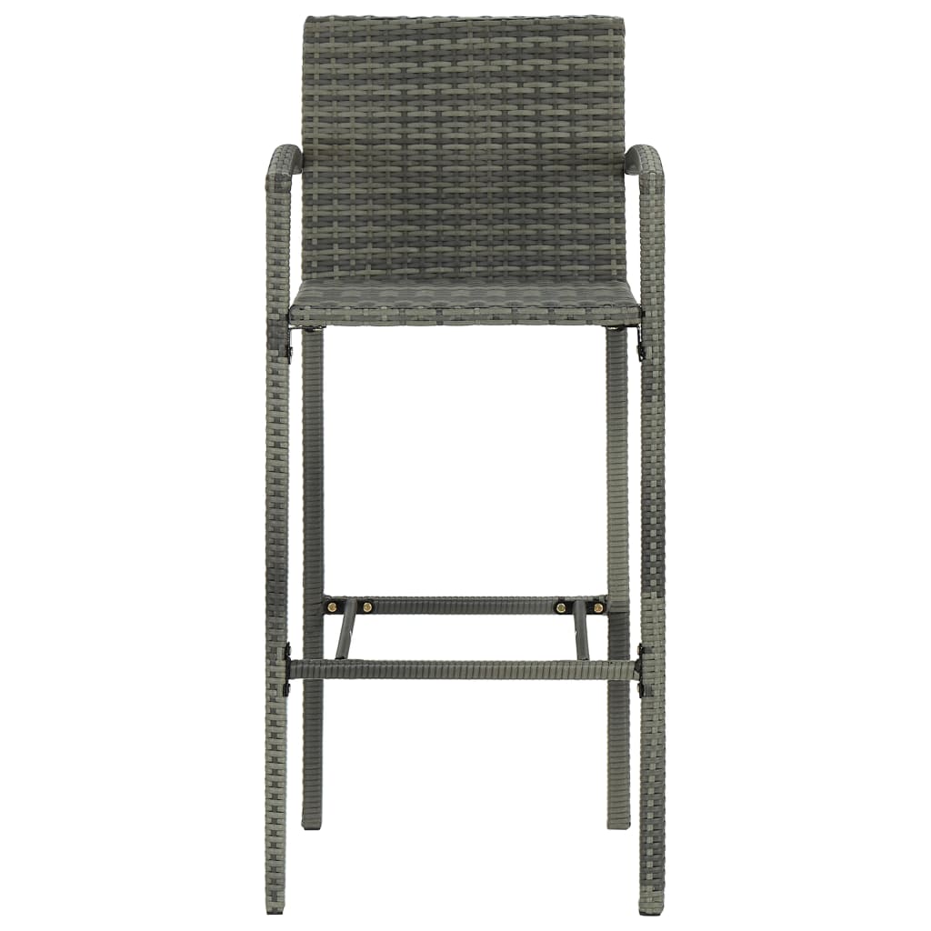 5 Piece Garden Bar Set Poly Rattan