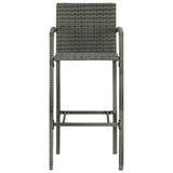 5 Piece Garden Bar Set Poly Rattan