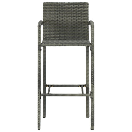 5 Piece Garden Bar Set Poly Rattan