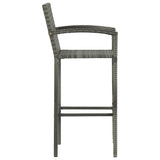5 Piece Garden Bar Set Poly Rattan