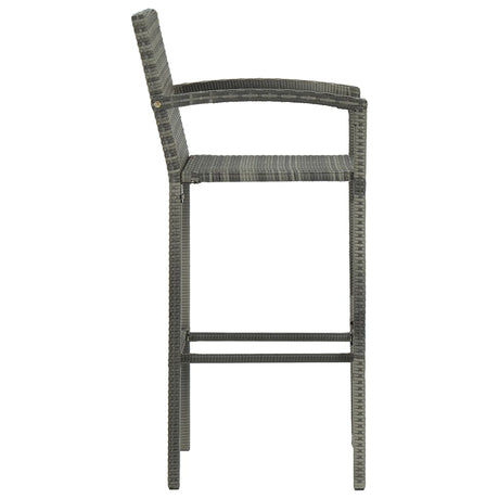 5 Piece Garden Bar Set Poly Rattan