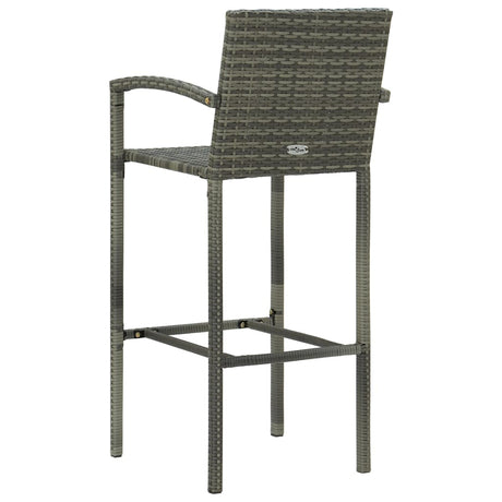 5 Piece Garden Bar Set Poly Rattan
