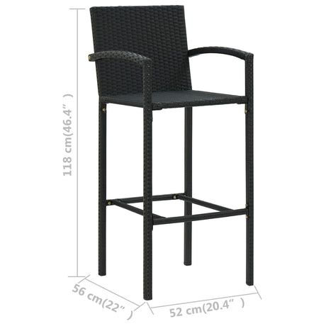 3 Piece Garden Bar Set