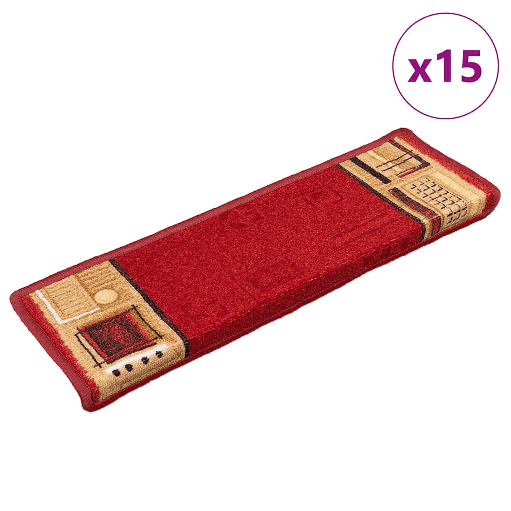 Stair Mats Self-Adhesive 5 Pcs 65X21X4 Cm