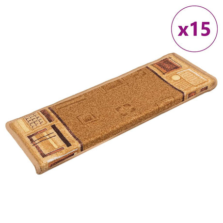 Stair Mats Self-Adhesive 5 Pcs 65X21X4 Cm