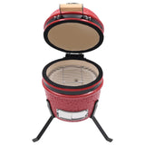 2-In-1 Kamado Barbecue Grill Smoker Ceramic 56 Cm